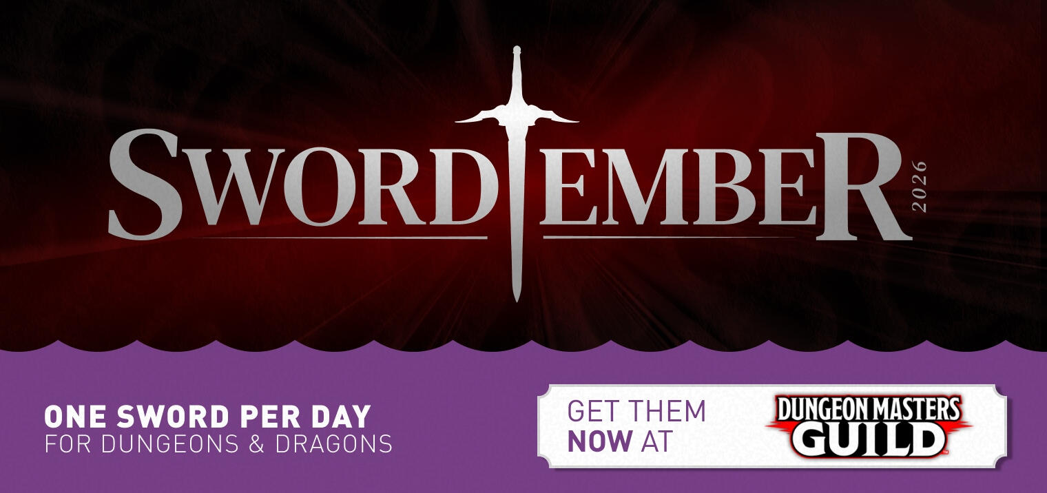 Swordtember 2026 - One Sword per day for Dungeons and Dragons